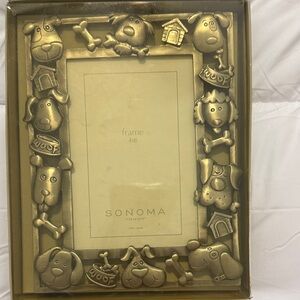 Sonoma Silver Dog-Themed Picture Frame